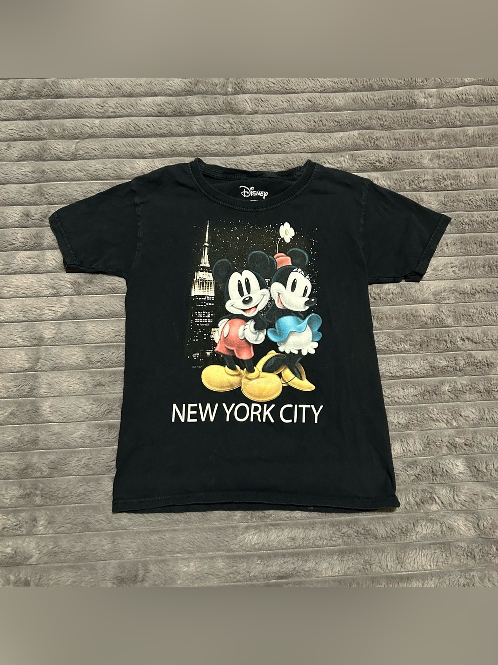 Disney Mickey & Minnie Mouse Empire State Building New York City Graphic T-Shirt